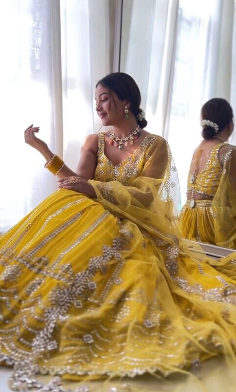 Georgette  Lehenga  set