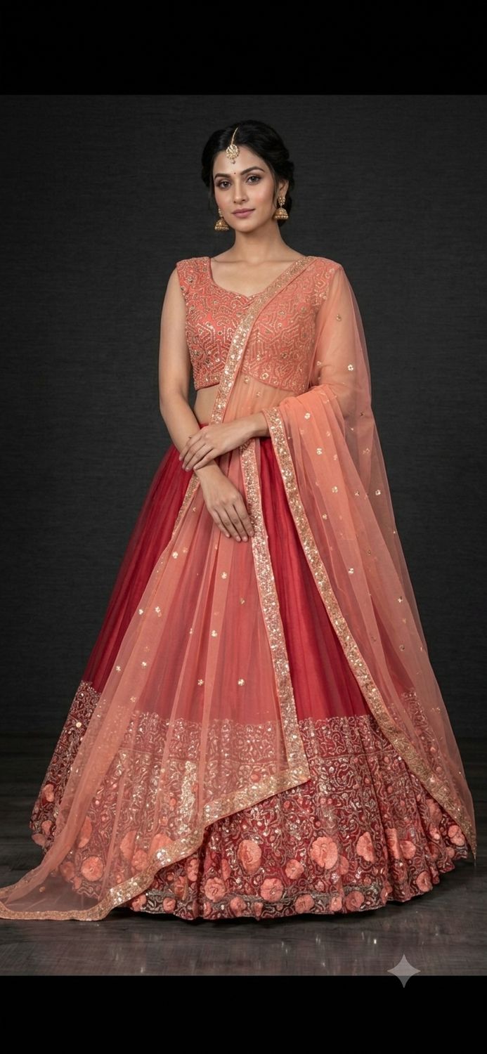 Net Lehenga  set