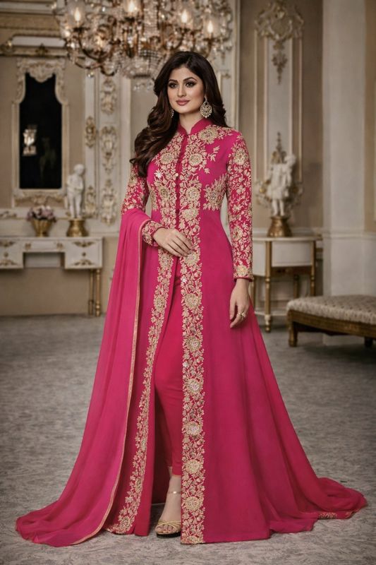Designer gown duppta set