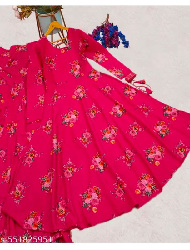 Gown duppta set