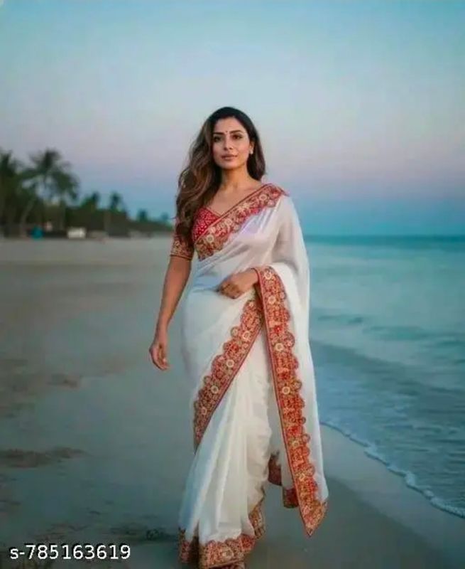 Chinnon silk saree