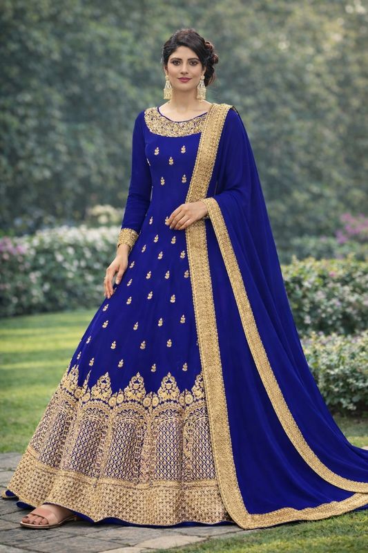 Designer gown duppta set