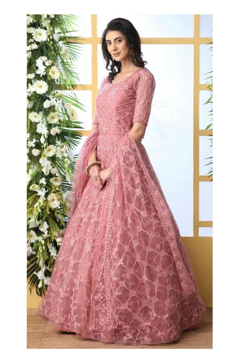 Designer gown duppta sets