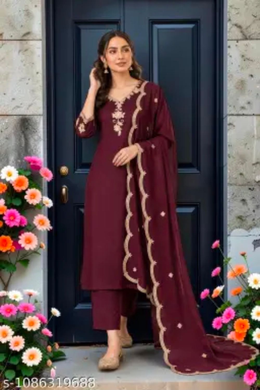 Straight salwaar set