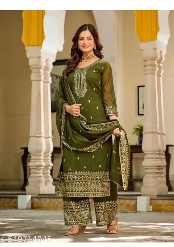 Straight salwaar set