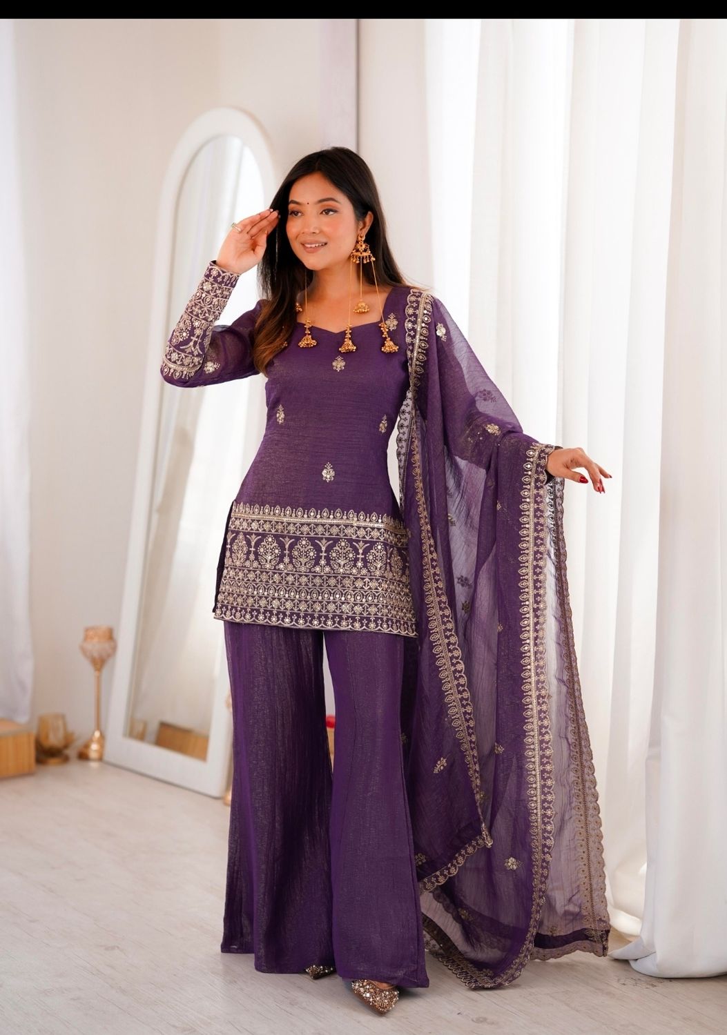 Palazzo suit set