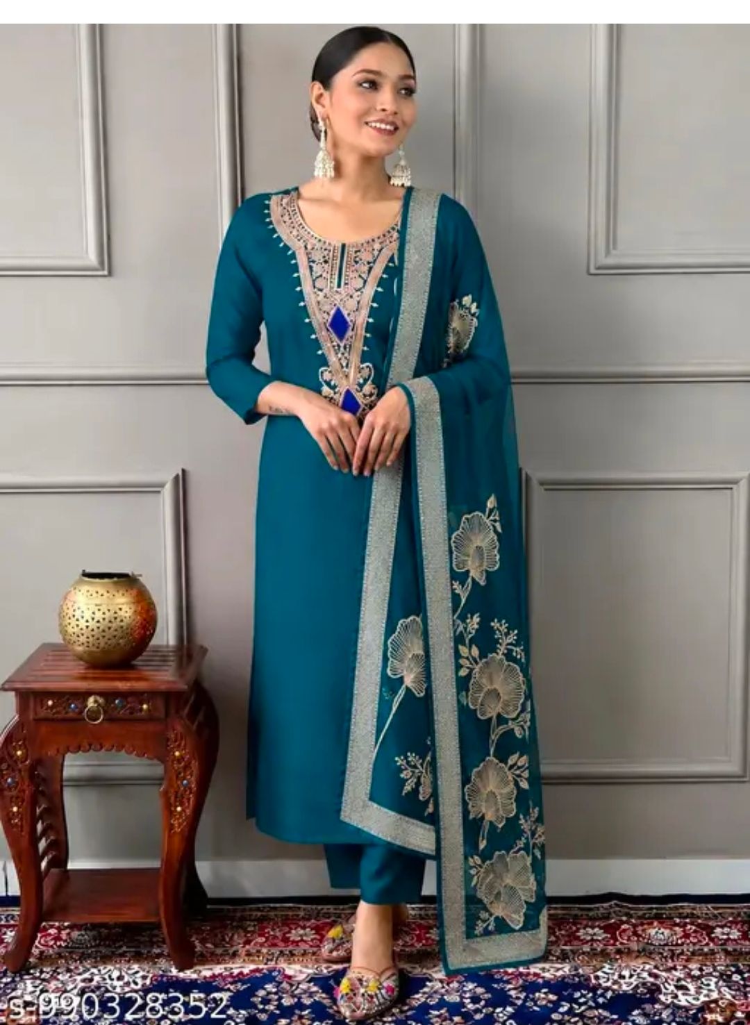 Straight salwaar set