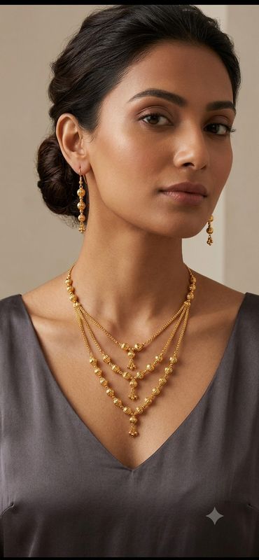 Gold necklace  set