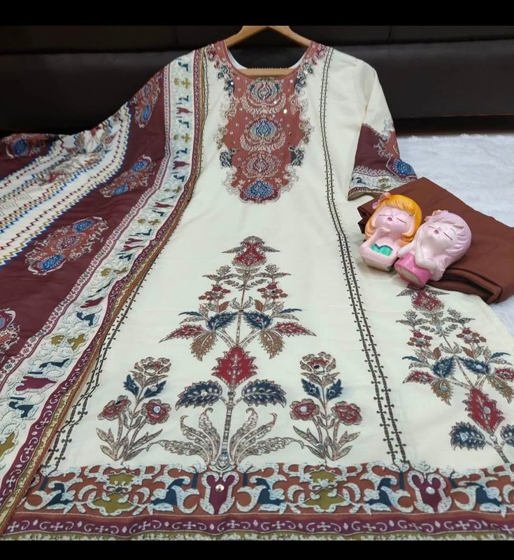 Straight salwaar suit set