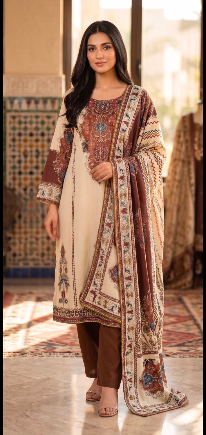 Straight salwaar suit set