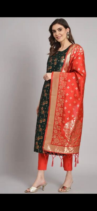 Straight salwaar suit set