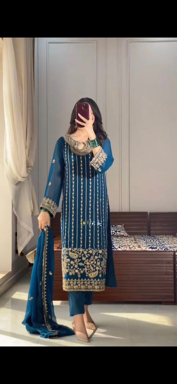 Straight salwaar set