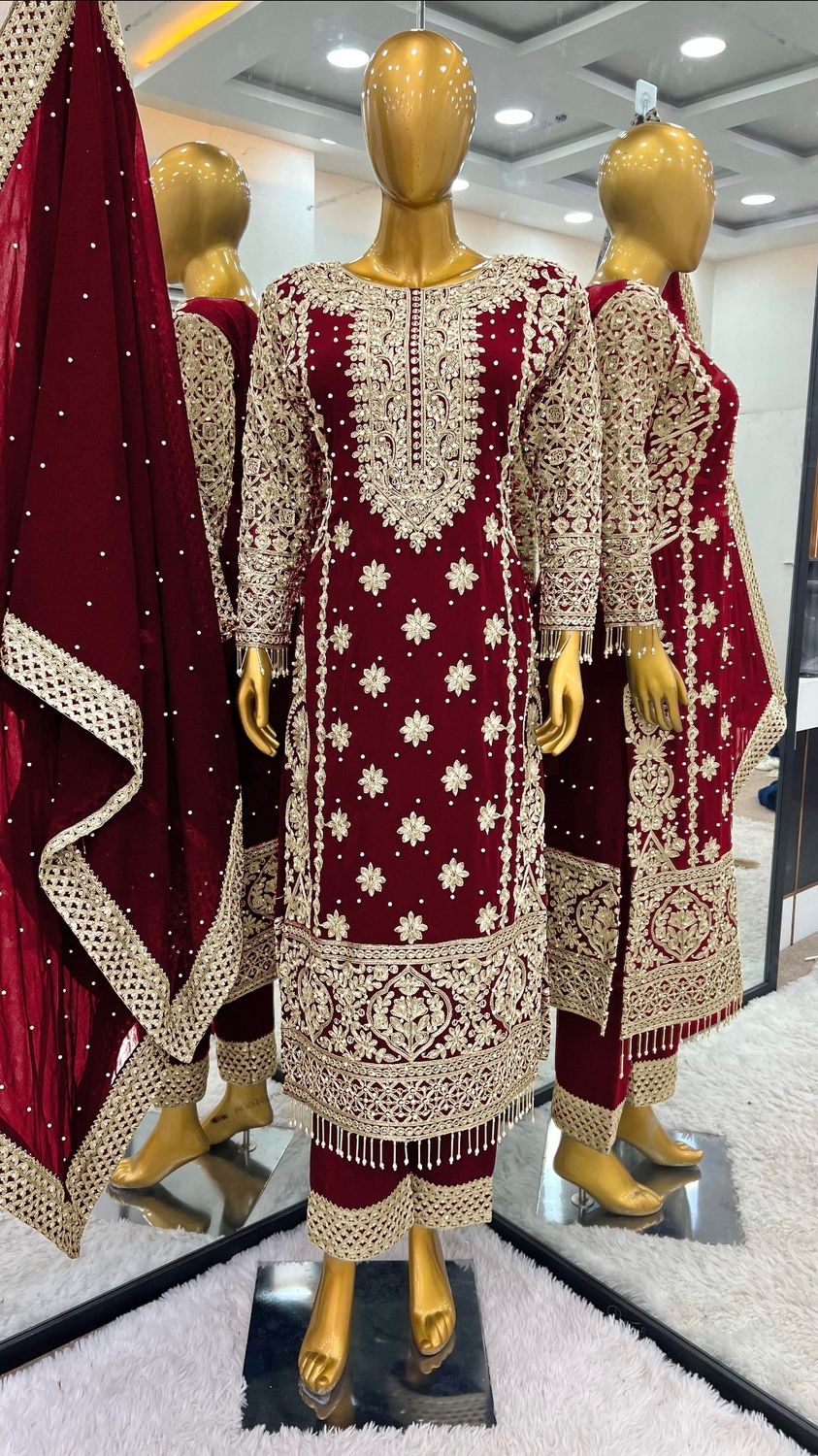 Straight salwaar set