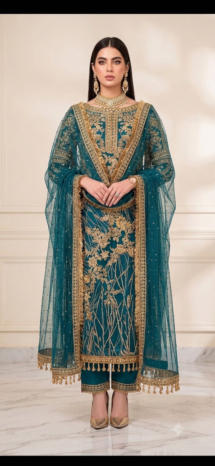 Designer Straight salwaar set