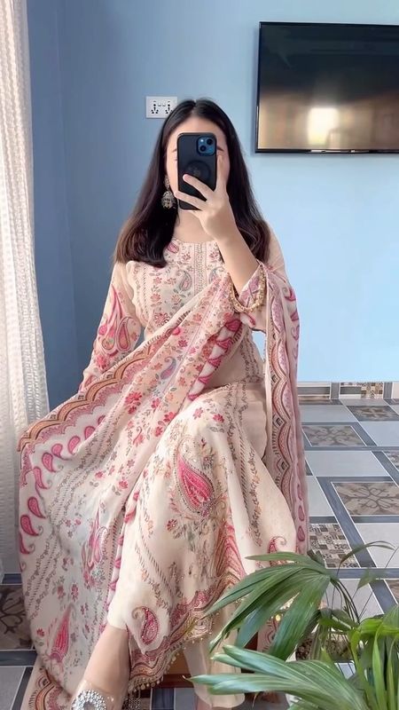 Straight salwaar suit set