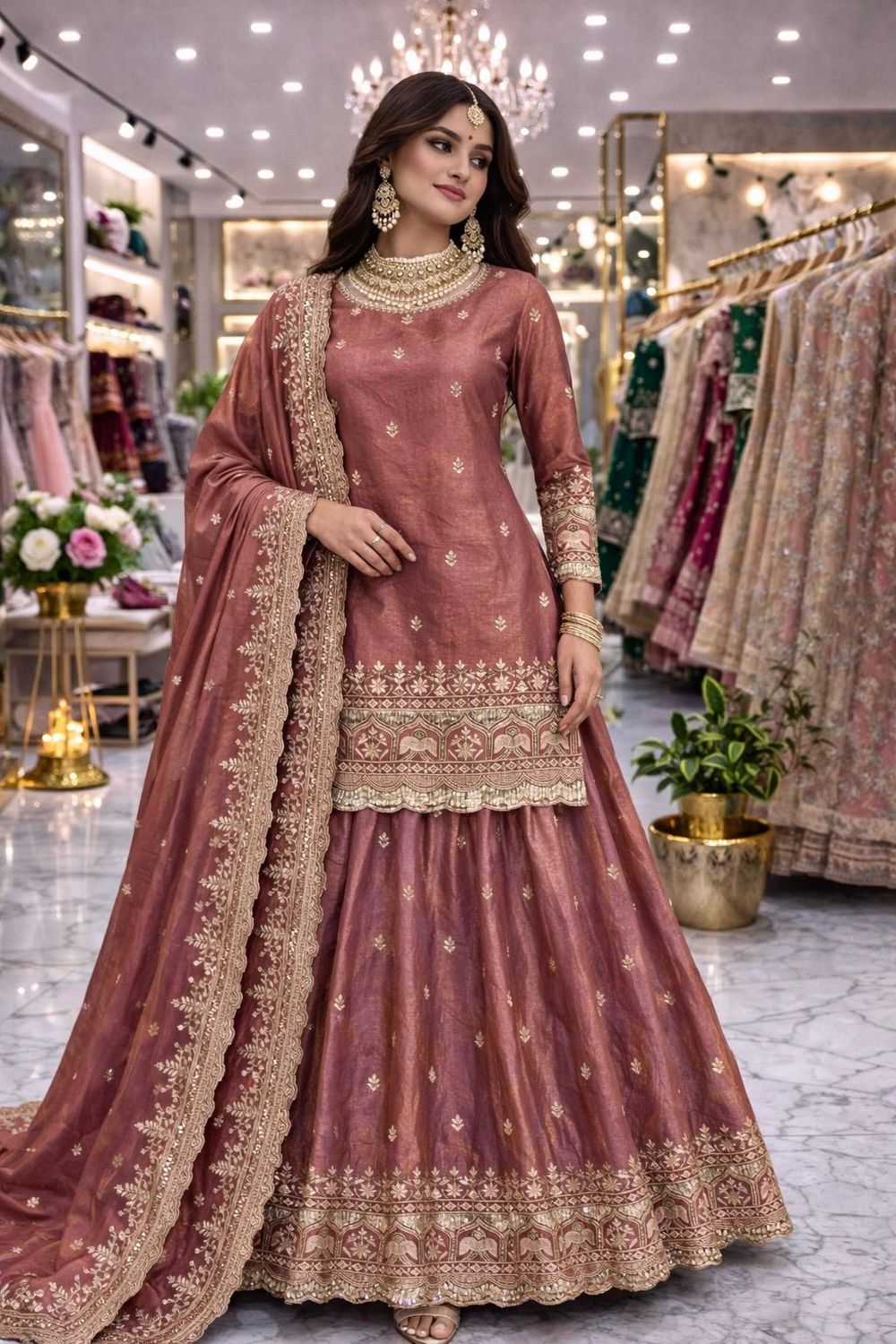 Long Top Lahenga  set