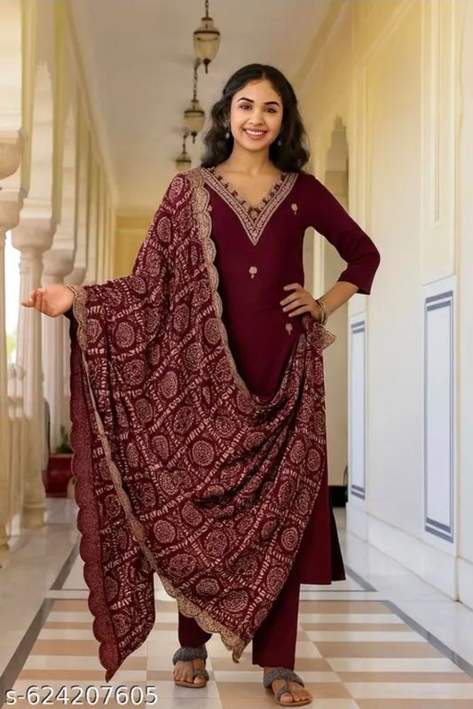 Straight salwaar set