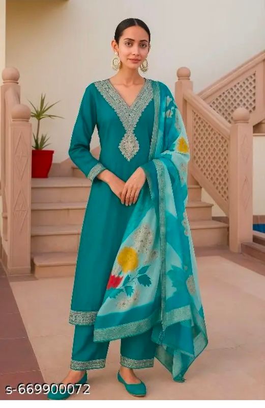 Straight salwaar set