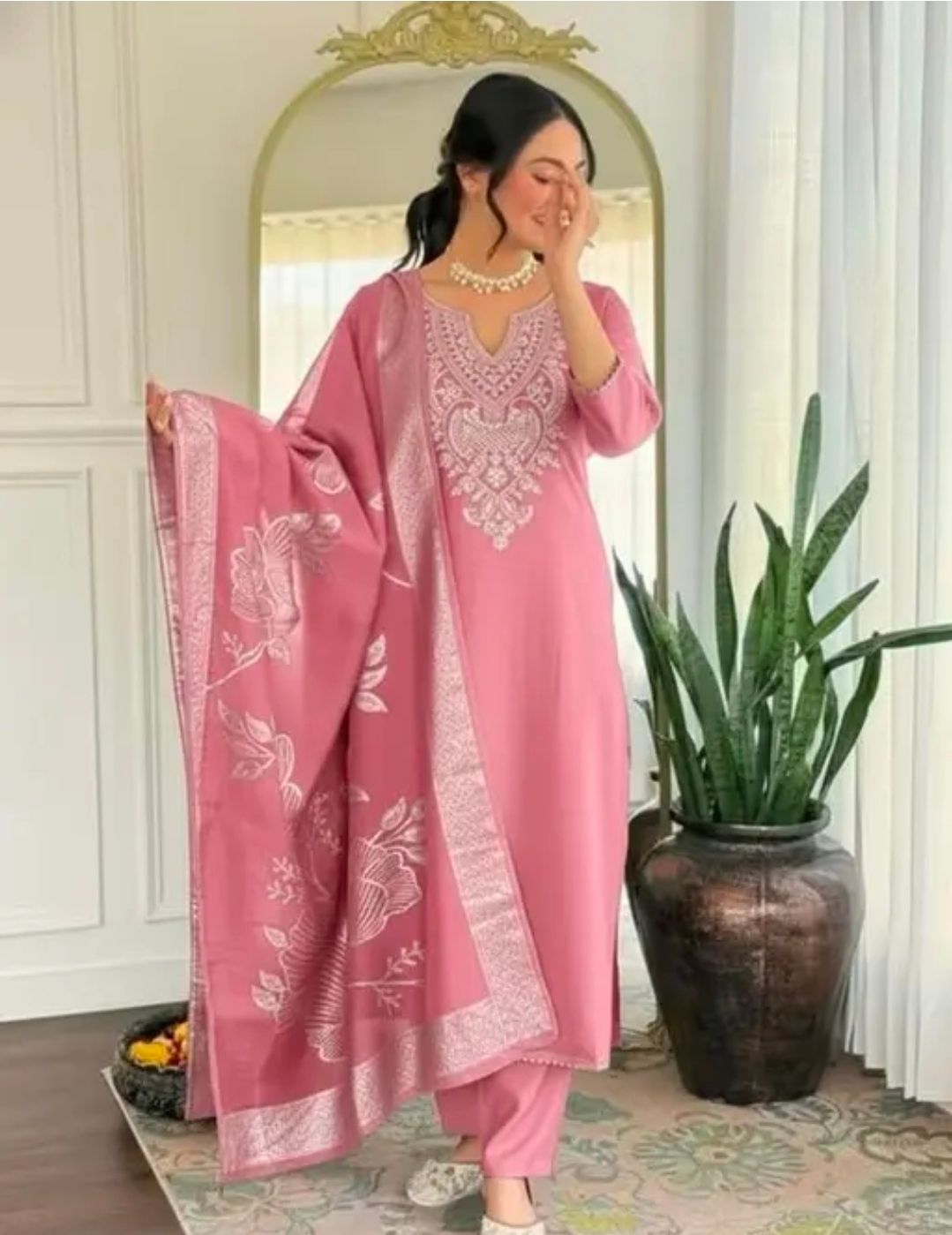 Straight salwaar set