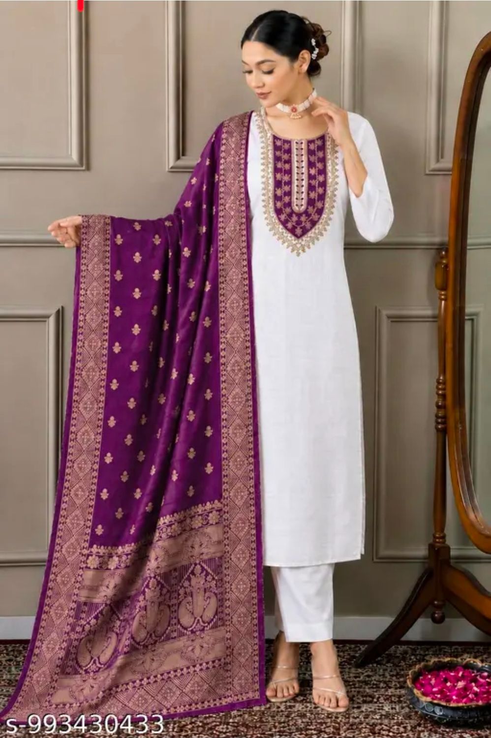 Straight salwaar set