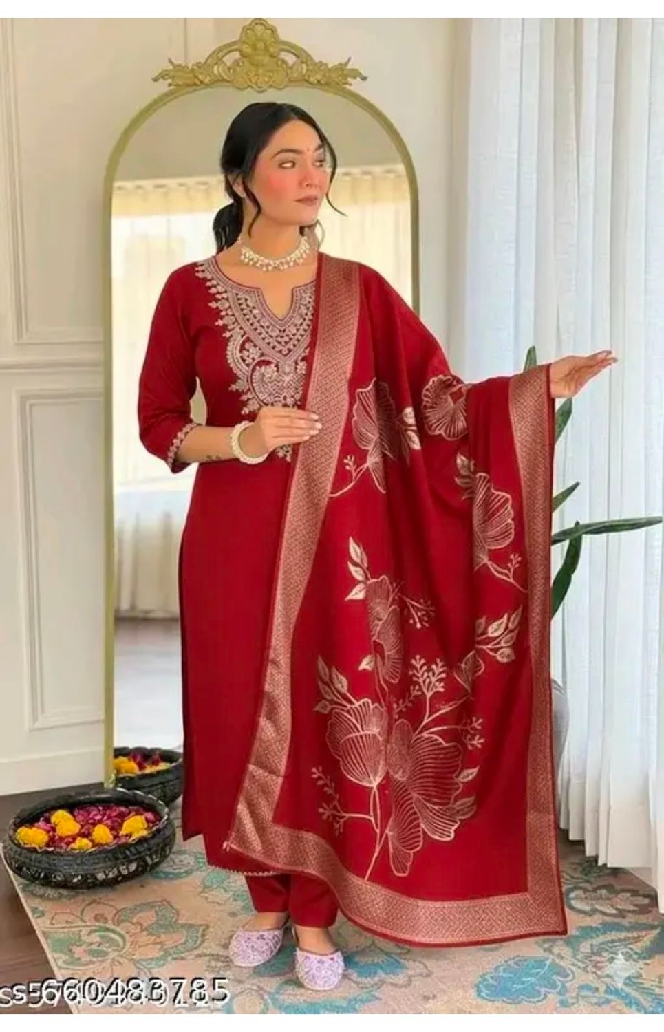 Straight salwaar set