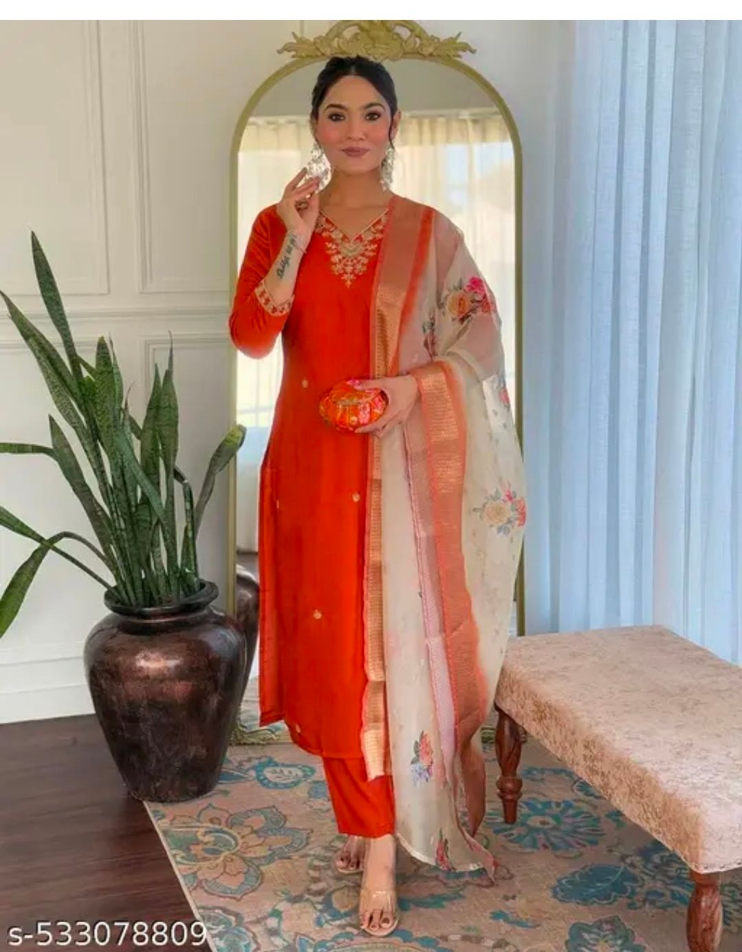 Straight salwaar set