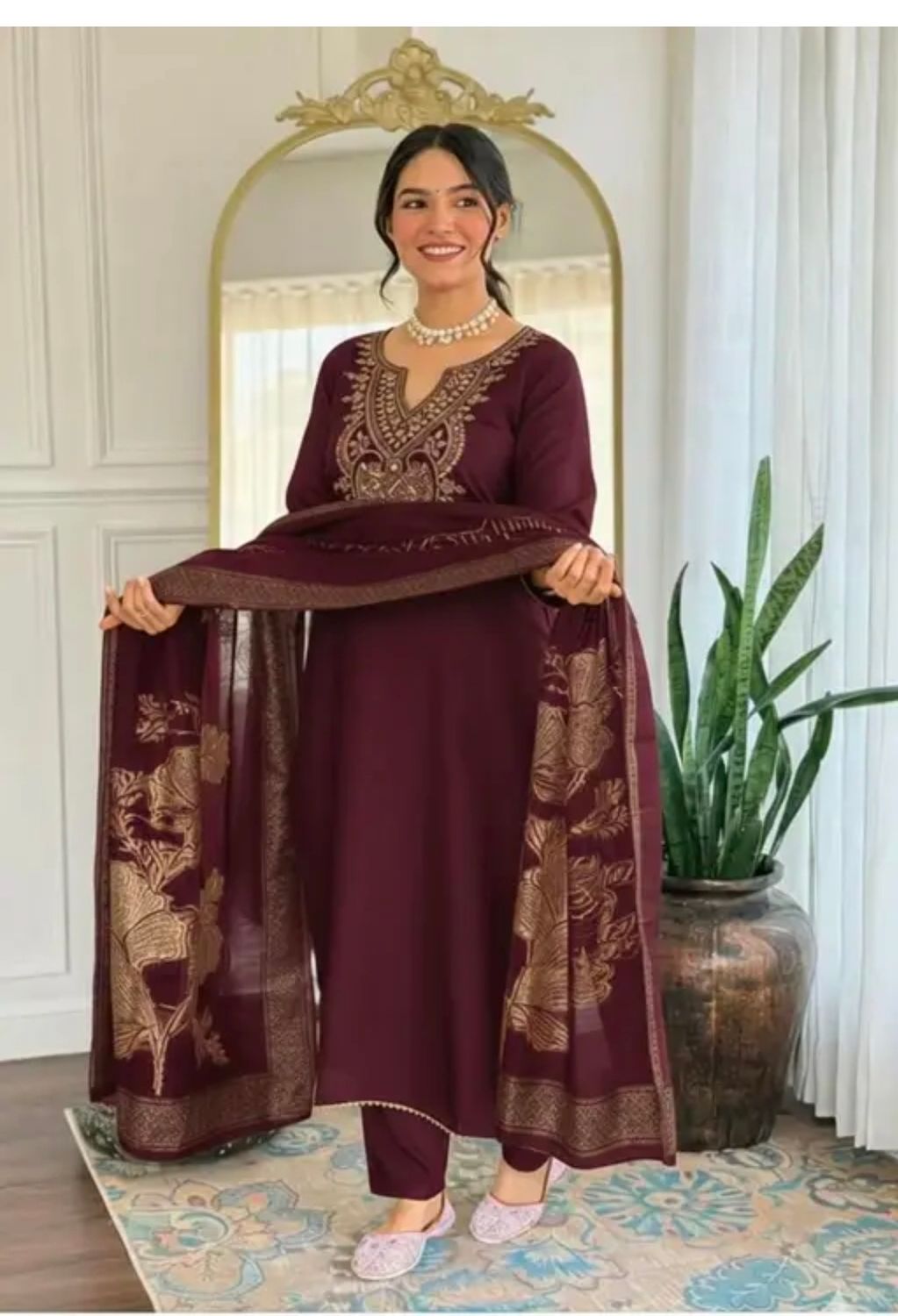 Straight salwaar set