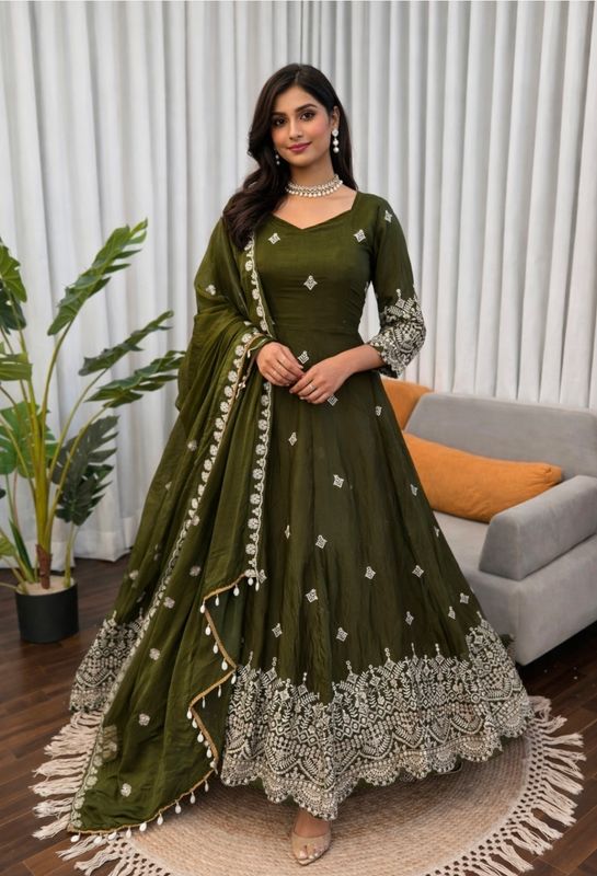 Gown duppata set