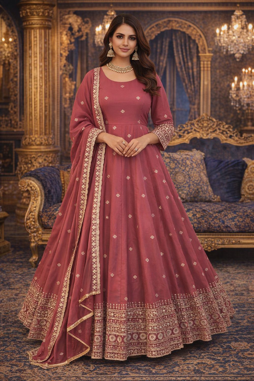 Gown duppata set