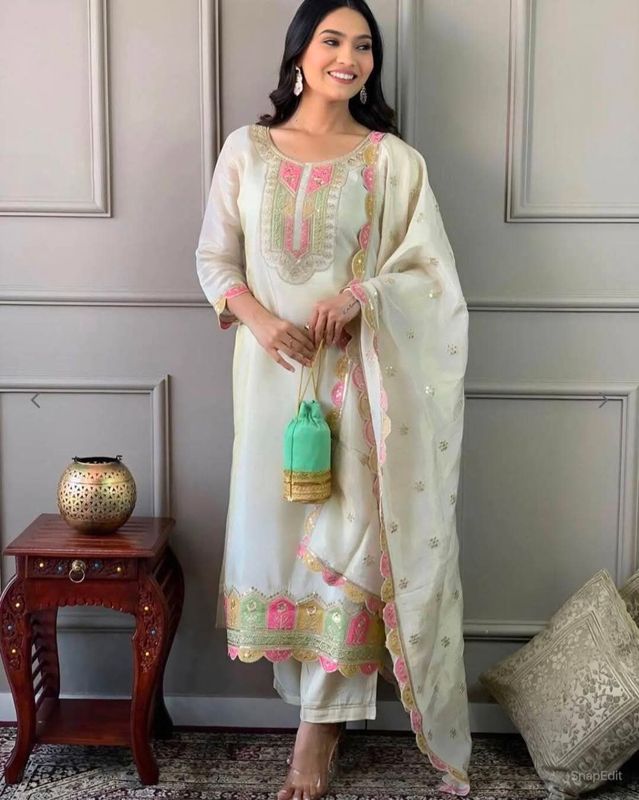 Straight salwaar set