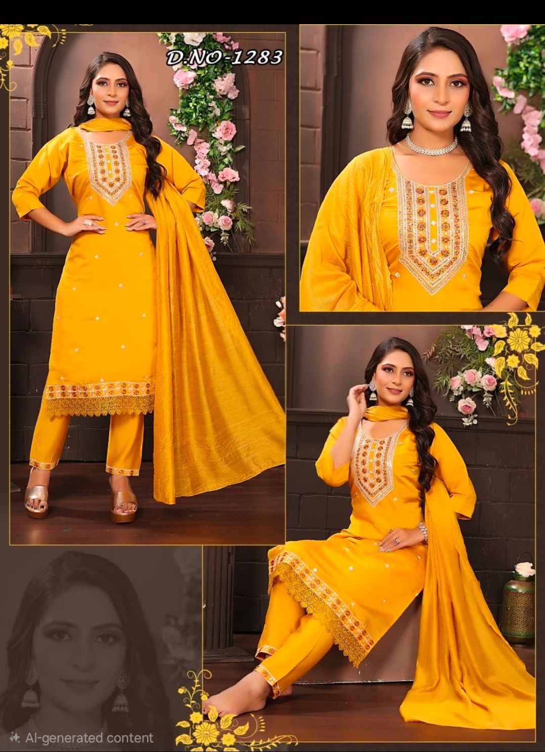 Straight salwaar set