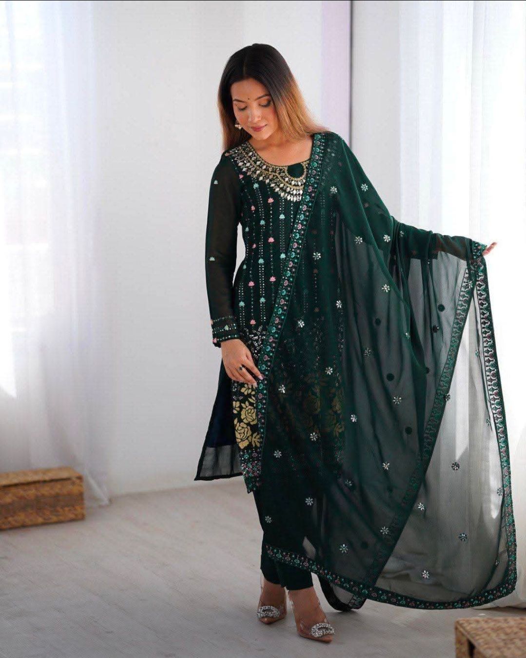 Straight salwaar set