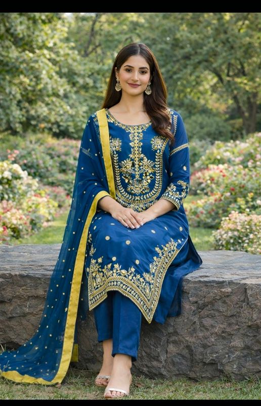 Straight salwaar set