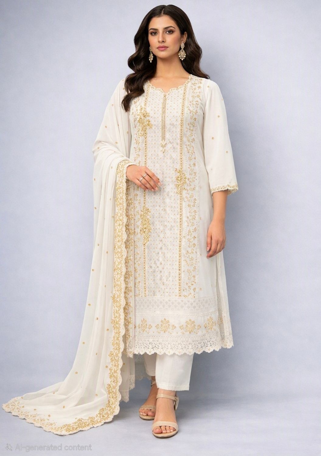Designer Straight salwaar set