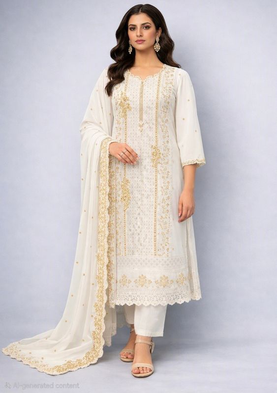 Designer Straight salwaar set
