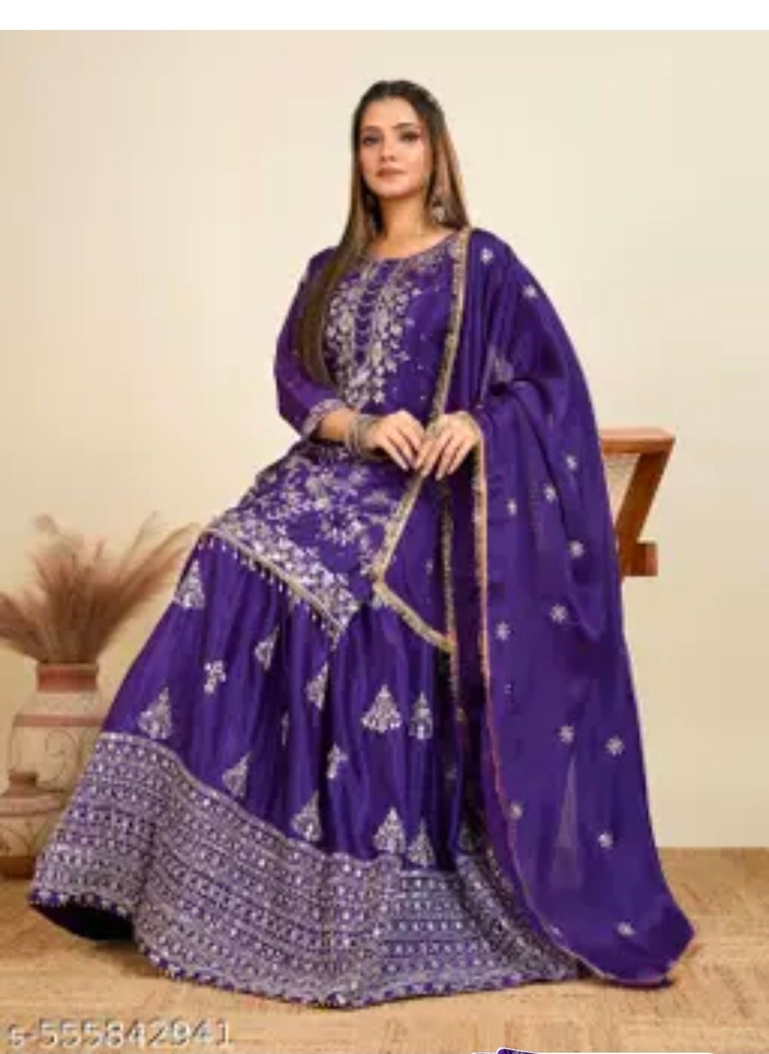 Long Top Lahenga  set