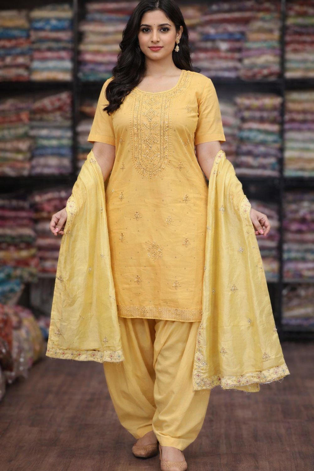 Straight salwaar set