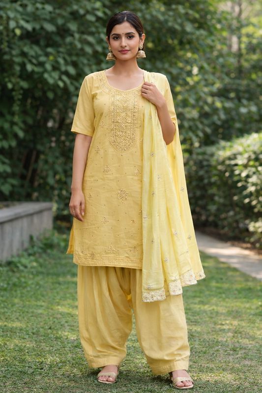 Straight salwaar set