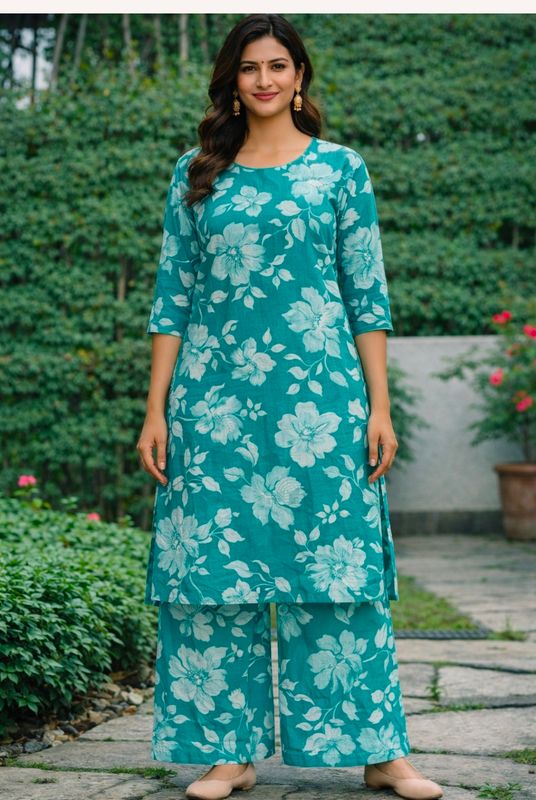 Kurti plazzo set