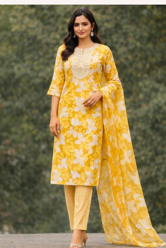 Straight salwaar set