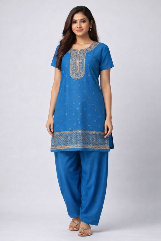 Straight salwaar set