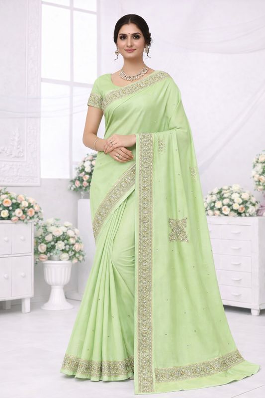 Crystal work Sarees