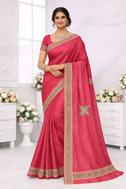 Crystal work Sarees