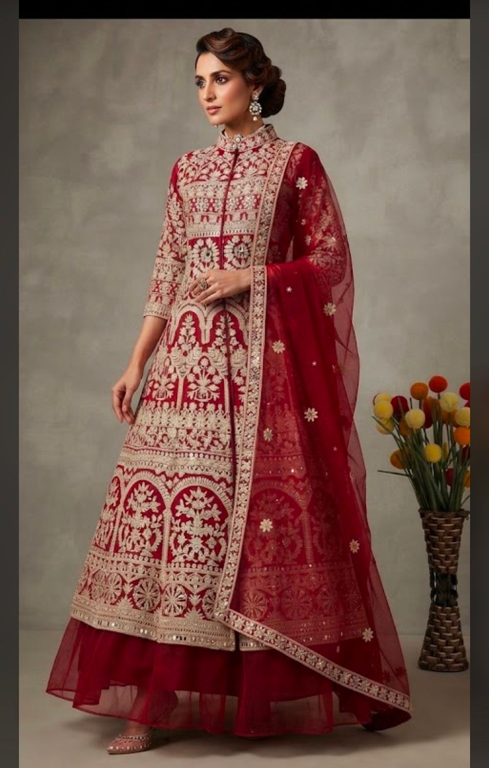 Long Top/gown Lahenga  set