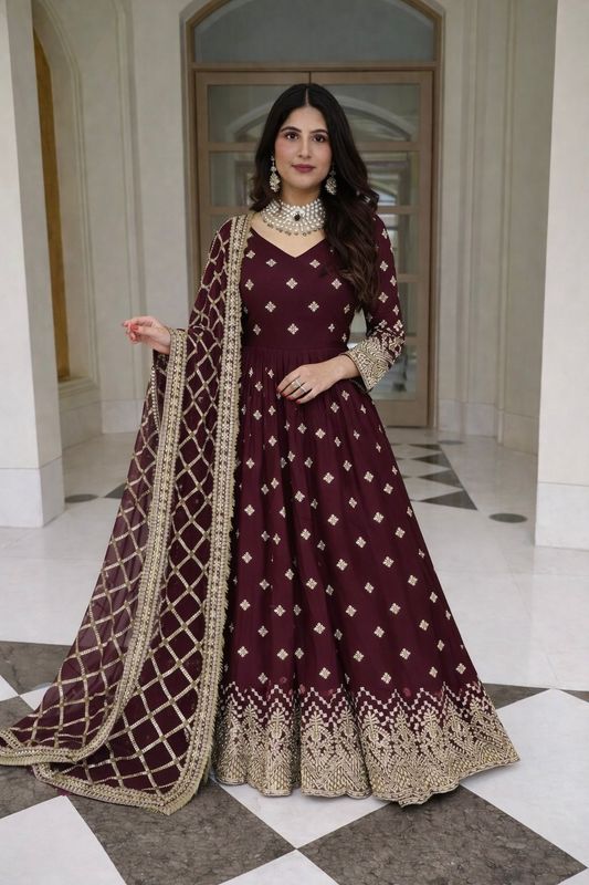 Gown duppata set