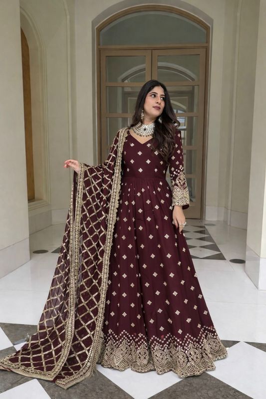 Gown duppata set