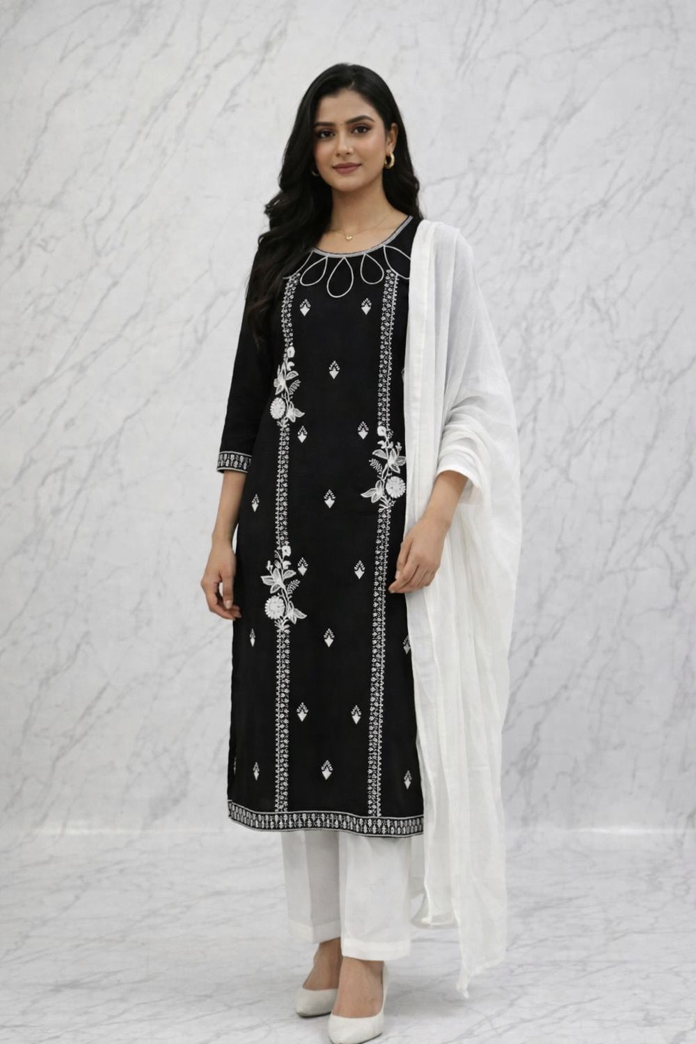 Straight salwaar set