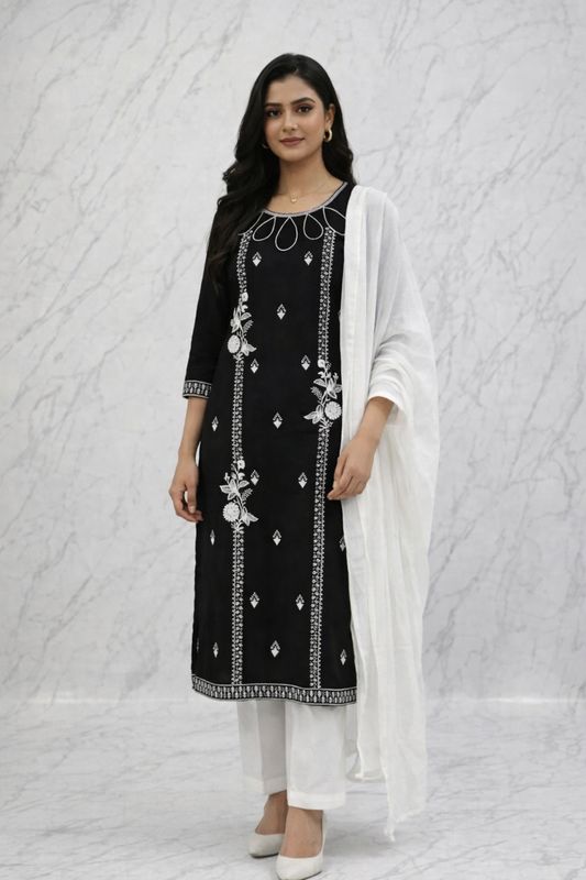 Straight salwaar set