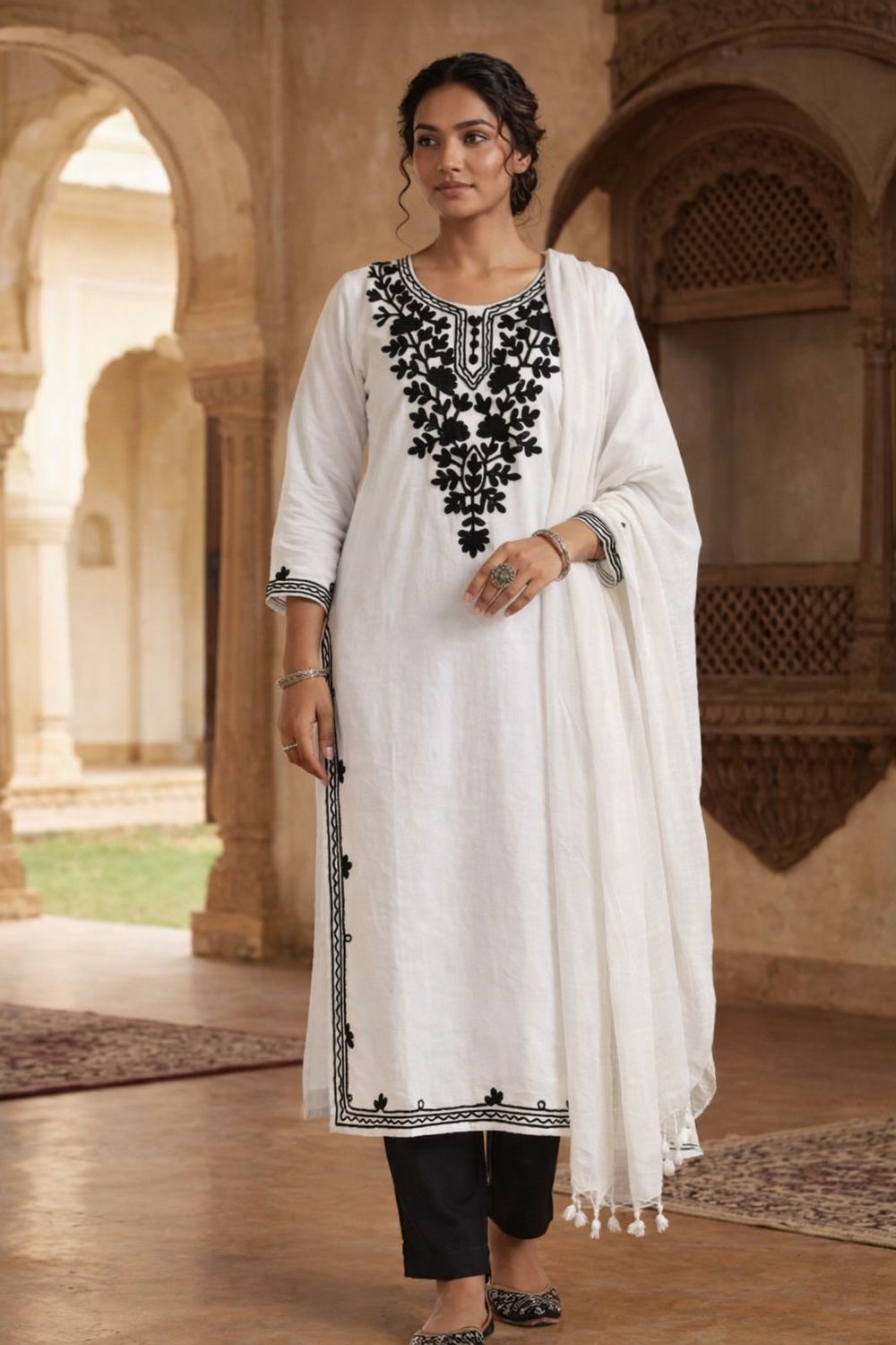 Straight salwaar set