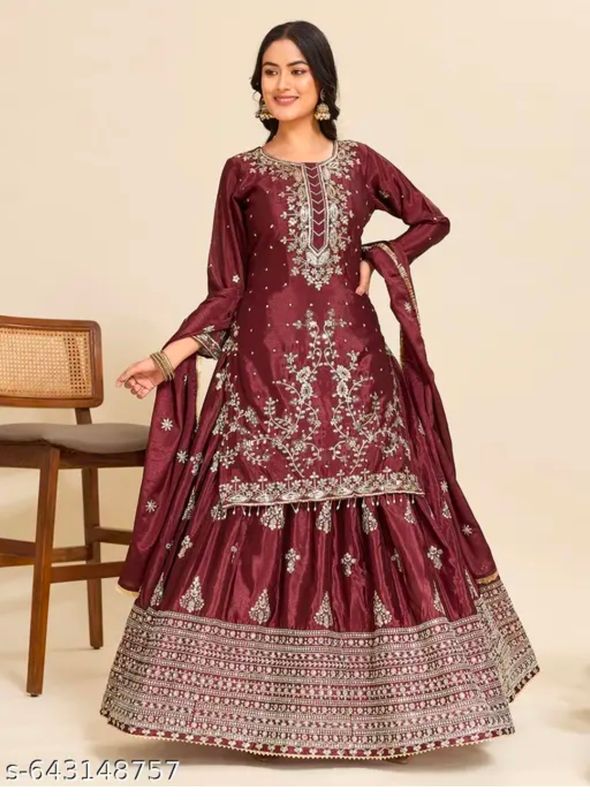 Long top Lahenga  set